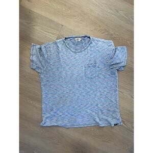 Faherty XL Mens T Shirt Casual Pocket Striped Organic Cotton